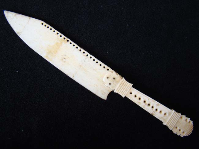 A 19th century Carved Bone Letter Opener